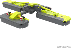 Brixies Bauset CLAAS DISCO Mähkombination - 261 Steine Bauspaß