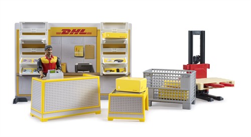Bruder bworld DHL Shop mit Handhubstapler - 62251