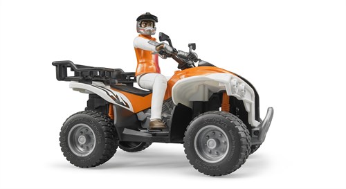 Bruder Quad Spielzeugfahrzeug mit Fahrer - grün - Kinder-2