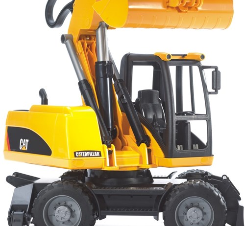 Bruder CAT Bagger - Baufahrzeug Spielzeug gelb schwarz-2