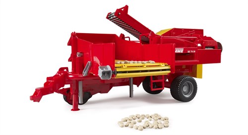 Bruder Spielzeug Traktor Anhänger Grimme SE75-30 Kartoffelroder Bauernhof-2