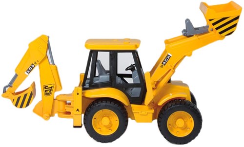 Bruder JCB 4CX Traktor Spielzeug mit Front- und Hecklader Baufahrzeug-3
