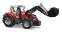 Bruder Traktor Massey Ferguson 7624 mit Frontlader Spielzeugfahrzeug-2