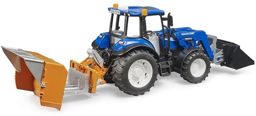 Bruder Traktor Spielzeug New Holland T5.120 mit Frontlader und Zubehör-2