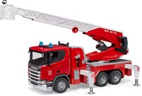 Bruder Feuerwehrleiterwagen Scania Super 560R mit Wasserpumpe und Licht-Sound
