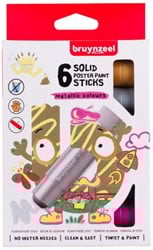 Bruynzeel 6 Bruynz. Postermalstift Metall.60159206