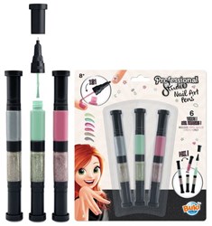 Buki Nagelstifte Silber Pack - Kreatives Nagelstudio Set für Kinder