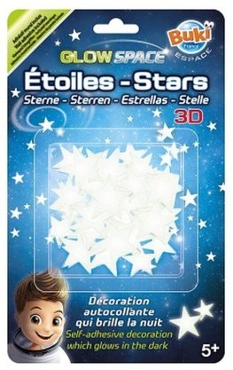 Buki 3D Glow Sterne Raum Sticker für Kinderzimmer Decke
