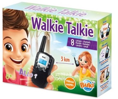 Buki walkie talkie spielzeug - 3 km reichweite - led display