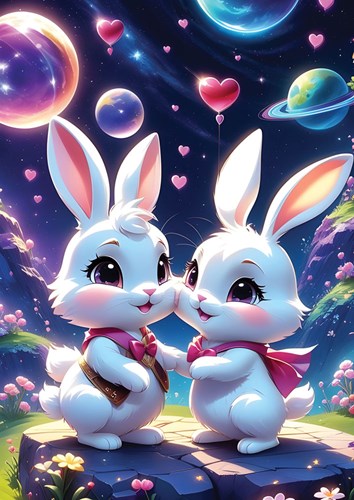 Yazz Puzzle Bunnies in Love - 1000 Teile Puzzlespiel