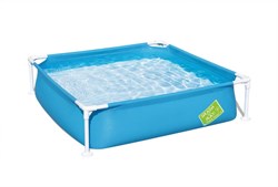 Bestway Frame-Pool Kinderbecken 122x122x30cm Stahlrahmen blau