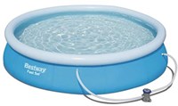 Bestway Aufblasbarer Pool Fast Set rund 457x84 cm mit Filterpumpe