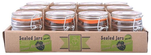 Esschert Design Einmachglas Set - Gläser für Marmelade und Gemüse - 12 Stück