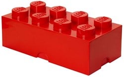 LEGO Aufbewahrungsbox Brick 8 rot - stapelbare Spielzeugbox