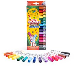 Crayola Filzstifte Mini Emoji Stempelset 16 Stück bunt kreativ
