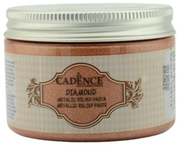 Cadence 3D Farbe Diamond Relief Paste 150 ml Bronze Metallic Effekt