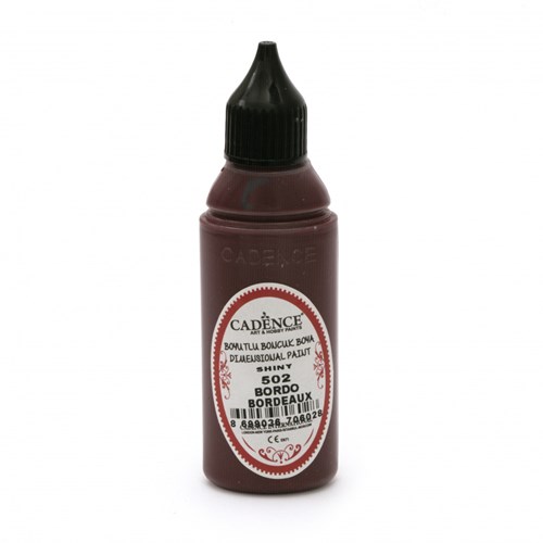 Cadence 3D Farbe Opaque 50 ml Bordeaux für kreative Projekte