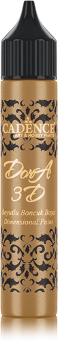 Cadence 3D Metallic Bastelfarbe 25 ml Antique Gold