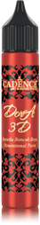 Cadence 3D Metallic Farbe Rot - Bastelfarbe für Kinder 25 ml