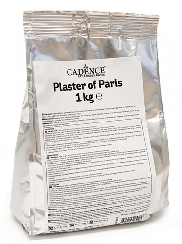 Cadence Gips Pulver 1 kg - kreatives Bastelmaterial für Figuren