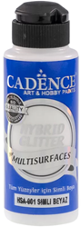 Cadence Acrylfarbe Glitter Gold 120 ml Weiß - kreative Bastelfarbe für Kinder