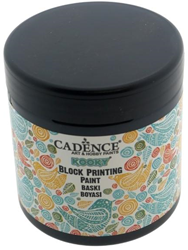 Cadence Linoleumfarbe Kooky 250 ml schwarz kinderfreundlich