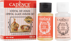 Cadence Kristallglasur-Lack-Set 40+40 ml für Keramik-Look