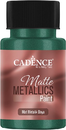 Cadence matte metallic Farbe emerald 50ml - kreative Bastelfarbe