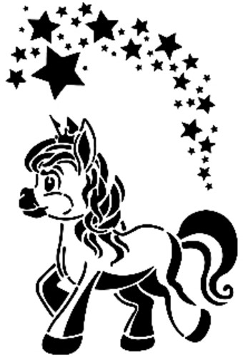 Cadence Schablone Einhorn 21x29 cm für kreative Bastelprojekte