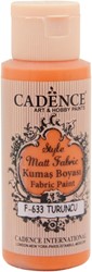 Cadence Cadence Style Mat Textielverf 59 ml Oranje