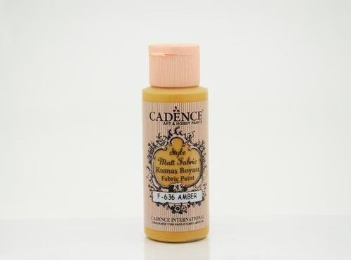 Cadence Textilfarbe matt 59ml Amber - kreative Stofffarbe