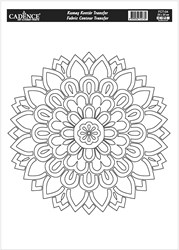 Cadence Textiltransfer Mandala Outline 25x35 cm - kreative Bastelidee