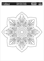 Cadence Textiltransfer Mandala Outline 25x35 cm - kreative Bastelidee