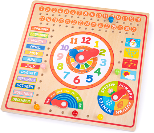 Bigjigs Kalender, Uhr Tage und Monate