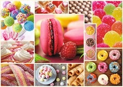 Trefl Puzzle 1000 Teile - Candy Collage - buntes Spielzeug