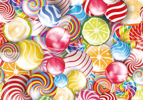 Yazz Puzzle Candy - 1000 Teile Legespiel bunt für Erwachsene