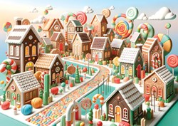 Yazz Puzzle Candy Land - 1000 Teile buntes Puzzle für Kinder