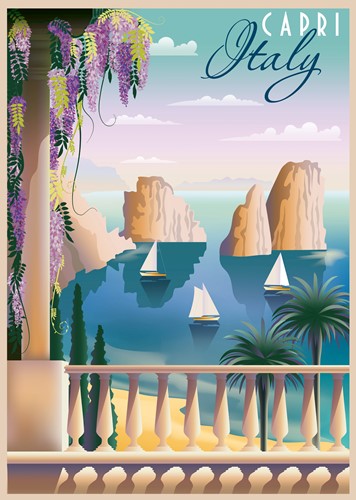 Ravensburger Postkarte Capri - 1000 Teile