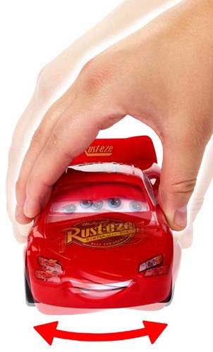 Mattel Cars Spielzeugauto Lightning McQueen mit beweglichem Gesicht-3