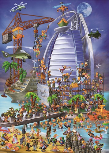 D-Toys Cartoon Collection - Burj Al Arab - 1000 Teile