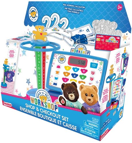 Casdon Build-A-Bear Workshop Spielzeugkasse und Laden-Set für Kinder