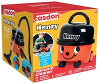 Casdon Spielzeugstaubsauger Henry - realistischer Kinderstaubsauger rot