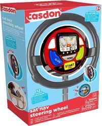 Casdon Spielzeuglenkrad mit Sat Nav - interaktives Kinderspielzeug