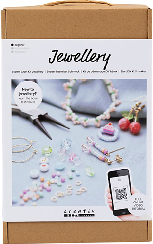 Creativ Company Schmuck Bastelset Starterset - Perlen Bastelset Anfänger