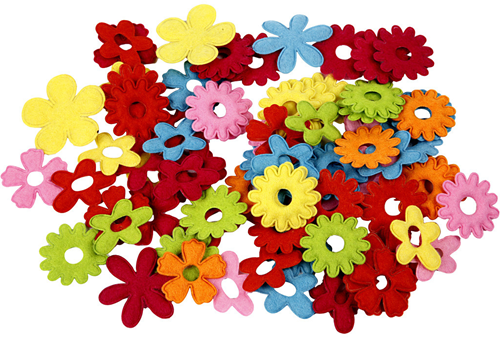 Creativ Company CC Filzblumen 135 Stück