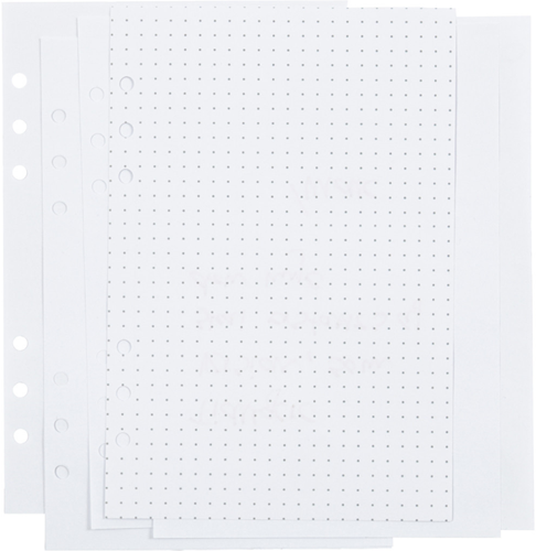 Creativ Company Bulletjournal Planer Seiten weiß 36 Stück Dots Papier