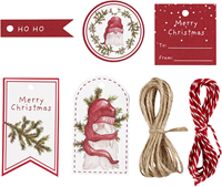 Creativ Company CC Geschenketiketten-Set Weihnachtszwerge 6-teilig