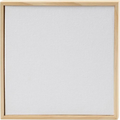 Creativ Company Leinwand Panel Malen mit Rahmen 15,8x15,8 cm Weiß