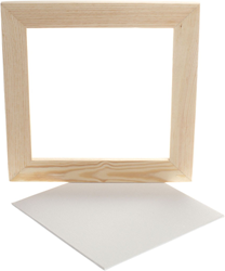 Creativ Company Leinwand Spielzeug mit Rahmen 25,8x25,8cm mehrfarbig