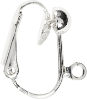 Creativ Company Clip-on Ohrringe Silber 16,5 mm 6 Stück Kinder Schmuck